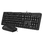 Комплект клавиатура+мышь A4Tech KK-3330S проводной, USB, 1200 DPI, чёрный
