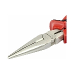 Длинногубцы Matrix NICKEL 17164 160 мм, прямые никелированные, двухкомпонентные рукоятки