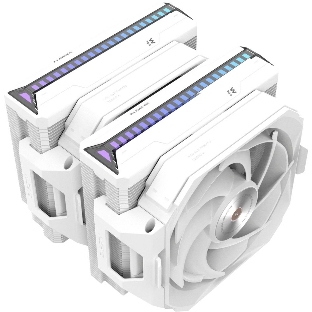 Кулер для процессора Alseye W700-W(USA) белый, 120 мм, алюминий/медь, 2200 об/мин, 35.3 дБ, 4 pin, 230 Вт, 159 мм