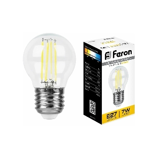 Лампа светодиодная Feron LB-52 7W 230V E27 2700K
