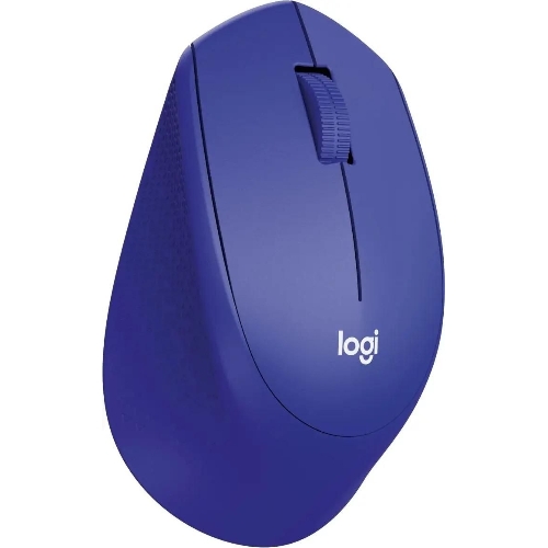 Мышь беспроводная Logitech M330 SILENT PLUS синий, 1000 dpi, радиоканал, USB, кнопки - 3