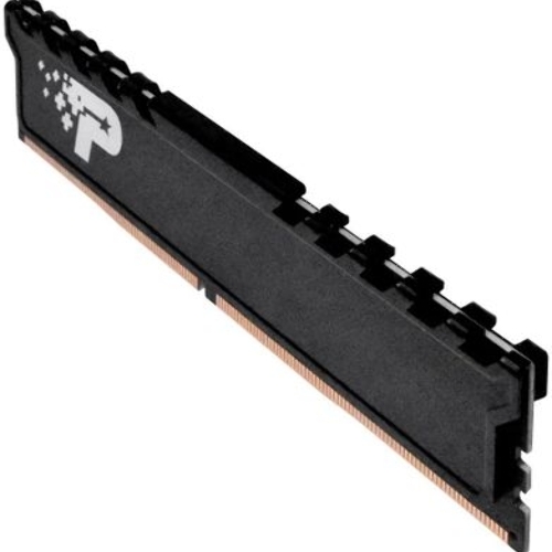 Оперативная память Patriot Signature Premium, DDR4, 16GB (1x16GB), 3200 MHz, CL22, с радиатором, чёрный