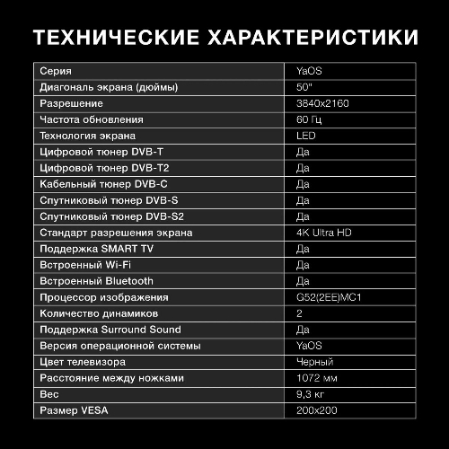 Телевизор Hyundai 50