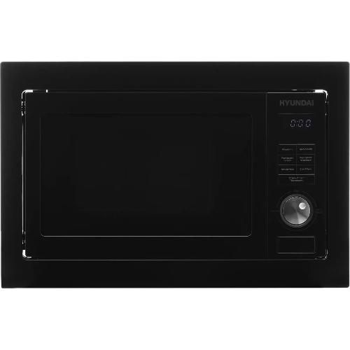 Микроволновая печь встраиваемая Hyundai HBW 2544 BG черный, 25 л, 900 Вт, переключатели - кнопки/поворотный механизм