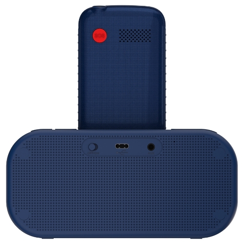 Мобильный телефон Maxvi RT-04 + док-станция, синий