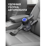 Пылесос вертикальный Zigmund & Shtain ZVC-1510 серый, питание от аккумулятора, 450 Вт, уборка суxая/влажная, пылесборник 0.5 л
