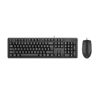 Комплект клавиатура+мышь A4Tech KK-3330S проводной, USB, 1200 DPI, чёрный