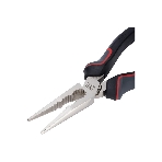 Плоскогубцы удлиненные Deli DL0104 200 мм, Cr-V, эксцентриковый шарнир, антикоррозийное покрытие, трехкомпонентная прорезиненная рукоять