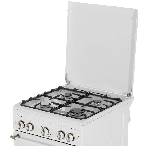 Плита газовая Gefest ПГ 5100-02 0185 белый, конфорок 4 шт, духовка 52 л, 50 см x 85 см x 58.5 см