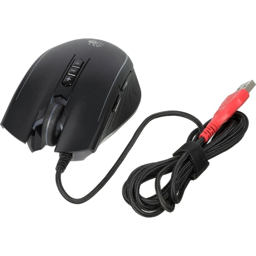 Мышь проводная A4Tech Bloody Q81 черный, 3200 dpi, USB, кнопки - 8