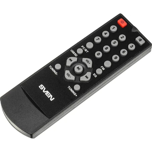 Колонки SVEN AC MS -304, черный Акустическая система, беспроводная передача сигнала по Bluetooth, суммарная мощность (RMS), Вт - 40, выходная мощность (RMS), Вт - сабвуфер: 20, сателлиты: 20 (2 х10), частотный диапазон, Гц - сабвуфер: 40 – 150, сателлиты: 150 – 20 000, размеры динамиков, мм - сабвуфер: O 128, воспроизведение с USB flash и SD card памяти, встроенное FM-радио, LED-дисплей, пульт ДУ, материал корпуса сабвуфера и сателлитов – дерево (MDF).