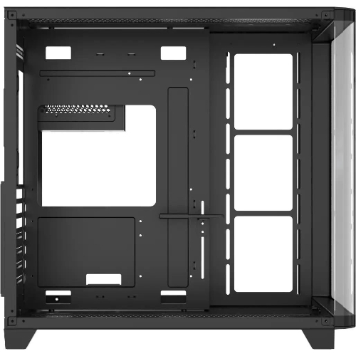 Компьютерный корпус AeroCool/Formula Crystal U2 Floe черный без БП ATX 1xUSB 2.0 1xUSB 3.0 1xUSB3.1 audio bott PSU