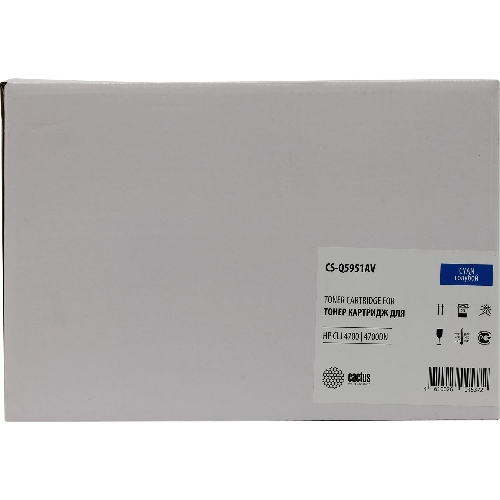 Картридж лазерный Cactus CS-Q5951A голубой (10 000 стр.) для HP Color LaserJet 4700