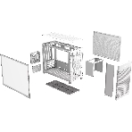 Компьютерный корпус Asus AP201 PRIME CASE TG WHITE AP201/WHT/TG