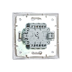 Выключатель LEZARD 1-кл. СП Мира 10А IP20 с подсветкой белый/белый 701-0202-111