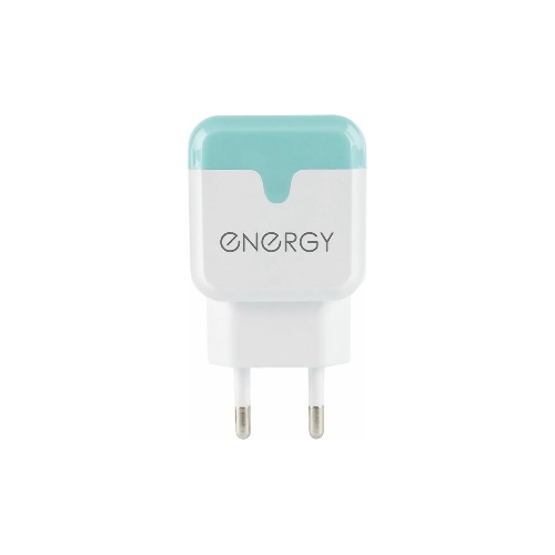 Сетевое зарядное устройство ENERGY ET-33, 2 USB разъема, 2,1А, белый (104291)