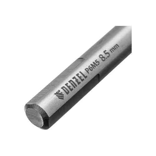 Сверло спиральное по металлу Denzel 8,5 x 117мм, Р6М5, Golden Tip, многогранная заточка