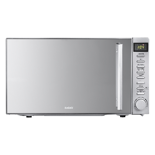 Микроволновая печь BBK 20MWS-721T/BS-M серебристый, 20 л, 700 Вт, переключатели - кнопки, поворотный механизм