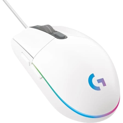 Мышь проводная Logitech G102 LIGHTSYNC белый, 8000 dpi, USB, кнопки - 6