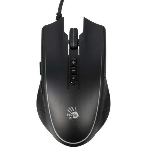 Мышь проводная A4Tech Bloody Q81 черный, 3200 dpi, USB, кнопки - 8