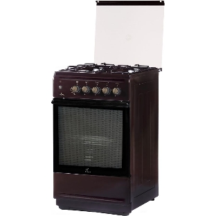Плита газовая Flama N FG 24237 B коричневый, конфорок 4 газовых, духовка 50 л, 50 см x 85 см x 60 см