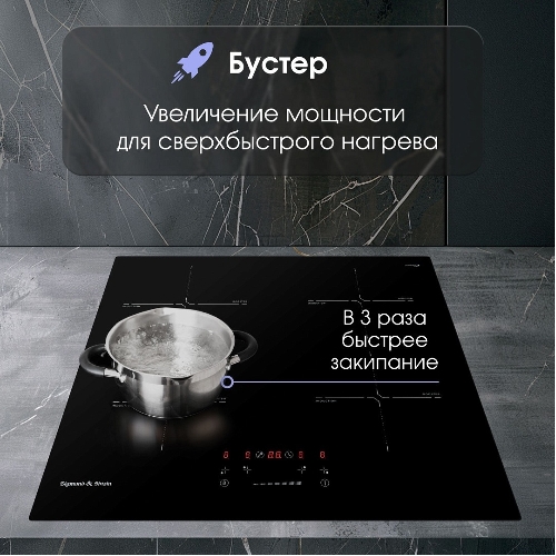 Индукционная варочная панель Zigmund & Shtain CI 60.6 B черный