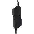 Гарнитура Acer AHW120 чёрный, проводная, USB, подсветка