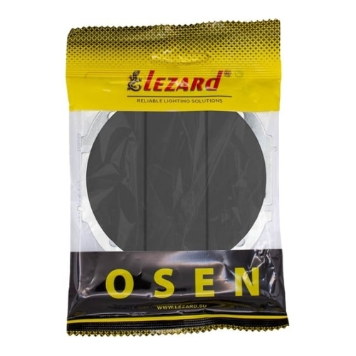 Выключатель LEZARD 743-4288-109 3-кл. СП OSEN механизм черный бархат