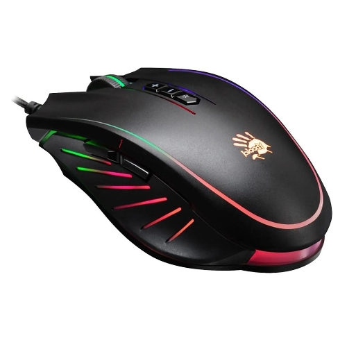 Мышь проводная A4Tech Bloody Q81 черный, 3200 dpi, USB, кнопки - 8