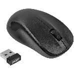 Мышь беспроводная Acer OMR302 черный, 1200 dpi, радиоканал, USB, кнопки - 3