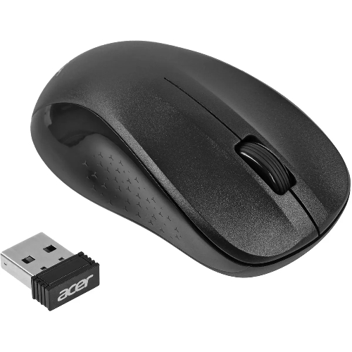 Мышь беспроводная Acer OMR302 черный, 1200 dpi, радиоканал, USB, кнопки - 3