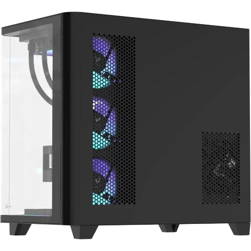 Компьютерный корпус AeroCool/Formula Crystal U2 Floe черный без БП ATX 1xUSB 2.0 1xUSB 3.0 1xUSB3.1 audio bott PSU
