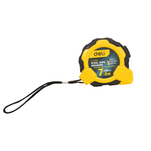 Измерительный и разметочный инструмент Deli Рулетка Deli DL3798 7,5мx25мм, Автостоп, ударопрочный корпус, метрическая