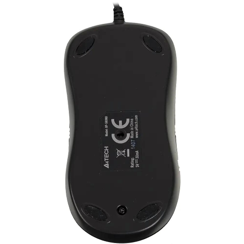 Мышь проводная A4Tech OP-560NU черный, 1200 dpi, USB, кнопки - 3