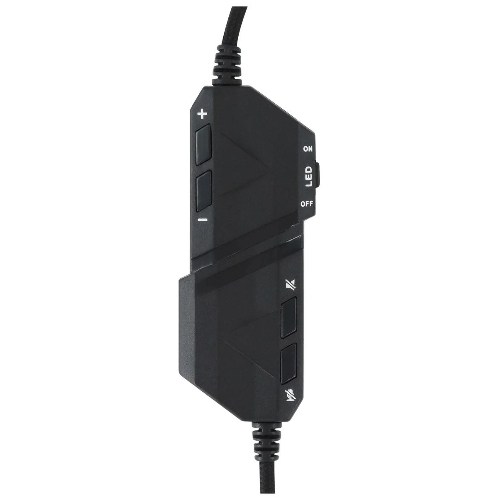 Гарнитура Acer AHW120 чёрный, проводная, USB, подсветка