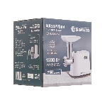 Мясорубка электрическая Sakura SA-6420SW белый, 1500 Вт, 1.4 кг/мин, реверс, защита от перегрузки, насадки - 4