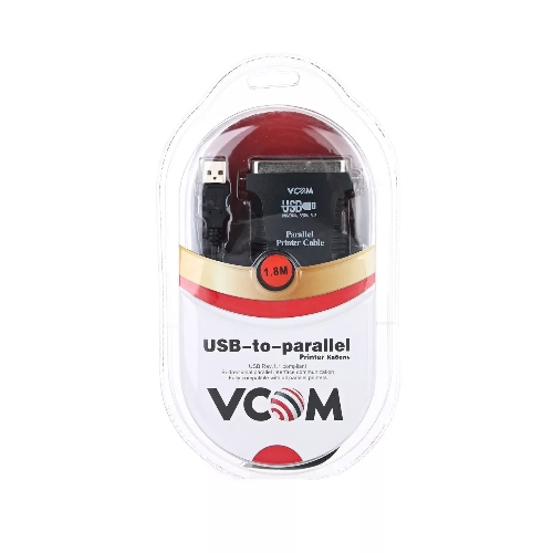 Кабель AM/LPT 1.8м VCOM адаптер USB -> LPT (прямое подключение к LPT порту принтера), VUS7052