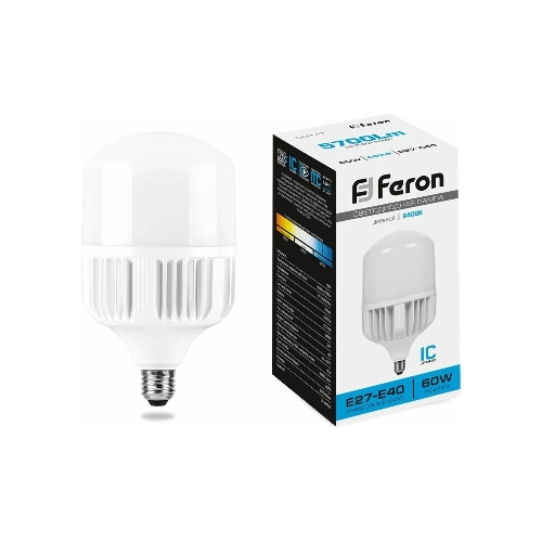 Лампа светодиодная Feron LB-65 60Вт Е27/Е40 дневной