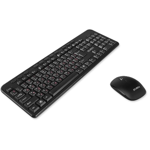 Комплект клавиатура + мышь SVEN KB-C3200W беспроводные клавиатура и мышь, черные