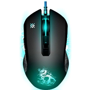 Мышь проводная Defender Sky Dragon GM-090L черный, 3200 dpi, USB, кнопки - 6