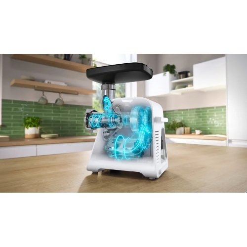 Мясорубка электрическая Bosch MFWS607W белый, 2100 Вт, 3.5 кг/мин, реверс, насадки - 4