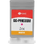 Картридж струйный G&G GG-PFI030M PFI-030M пурпурный (55мл) для Canon imagePROGRAF TA-20/30