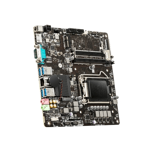 Материнская плата MSI H510TI-S09, LGA 1200, Intel H510, 2xSO-DIMM DDR4, 2xSATA, 1xM.2, 1xHDMI, 1x1Gb LAN, 4xUSB-A 3.2 Gen 1, 2x3.5мм, 5.1, Mini-ITX