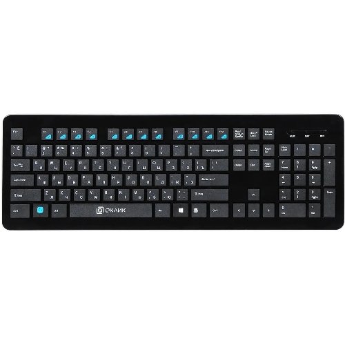 Клавиатура Oklick 870S беспроводная, радиоканал, чёрный