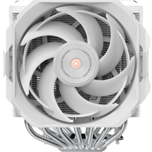 Кулер для процессора Alseye W700-W(USA) белый, 120 мм, алюминий/медь, 2200 об/мин, 35.3 дБ, 4 pin, 230 Вт, 159 мм