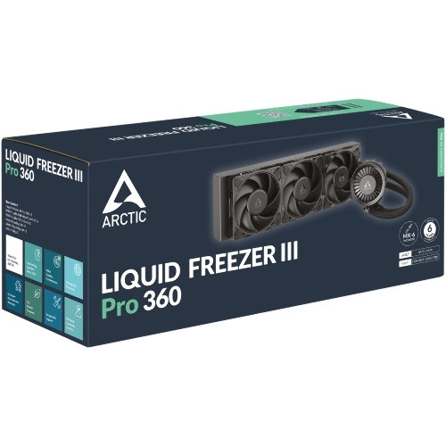 Жидкостная система охлаждения Arctic Cooling Liquid Freezer III Pro 360 Multi Compatible All-In-One ACFRE00180A черный 120мм алюминий+медь 3000rpm 4-pin