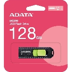Флешка USB ADATA UC300 (ACHO-UC300-128G-RBK/GN), 128Gb, Type-C USB 3.2, R/W 100/30, черный/зеленый