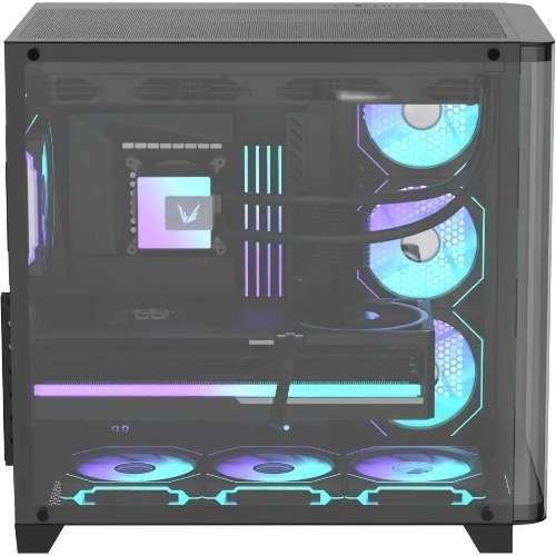 Компьютерный корпус AeroCool/Formula Crystal U2 Floe черный без БП ATX 1xUSB 2.0 1xUSB 3.0 1xUSB3.1 audio bott PSU