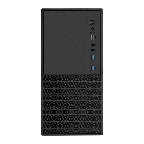 Компьютерный корпус Minitower ExeGate BAA-308MU2-AAA400 (mATX, БП AAA400 с вент. 8см, 1хUSB+2хUSB 3.0, HD Audio, черный)
