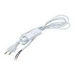 Шнур EKF ASB-610 для бра с выключателем 2м 2х0.5кв.мм